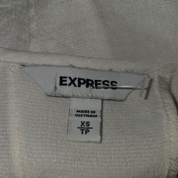 Express Semi Sheer Cream Split Back Tie Tank Top Camisole Size XS - Picture 4 of 5